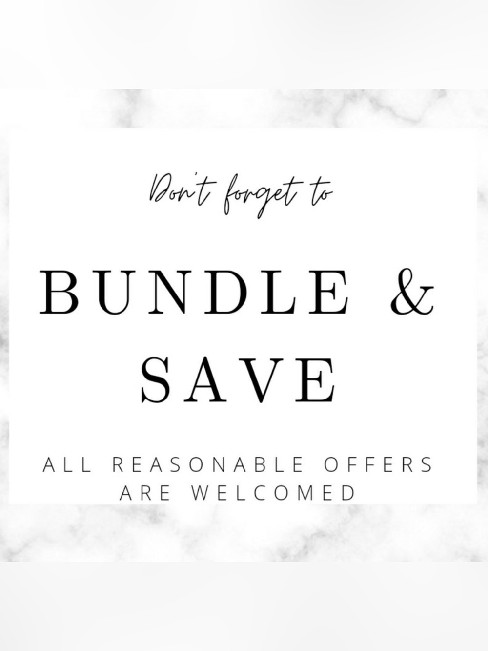 10% OFF 2 ITEMS * OR MAKE AN OFFER ON ANY ITEM/BUNDLE